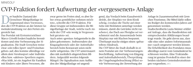 Solothurner Zeitung 11. Juli 2014